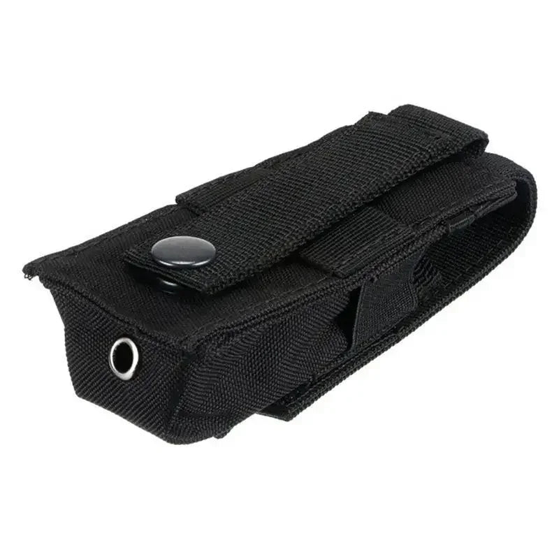 Pouch Waterproof Nylon Battery Bag Molle Attachment Tactical Vest Pocket Flashlight Holde