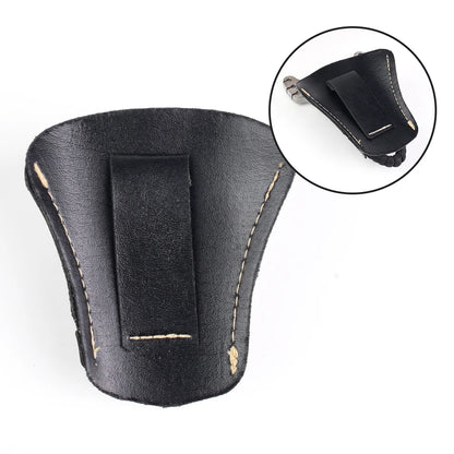1 outdoor slingshot bag - durable PVC leather textured waist bag, suitable for hunting and fishing, slingshot accessories