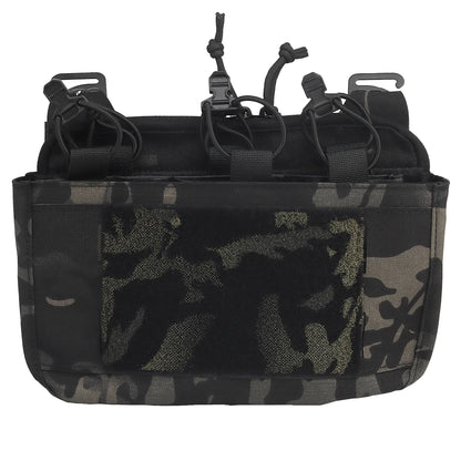 Tactical DOPE Front Flap Ferro Hunting Vest Plate Carrier Insert Kangaroo Pouch G-hook Attachment Paintball Airsoft Magazine Bag