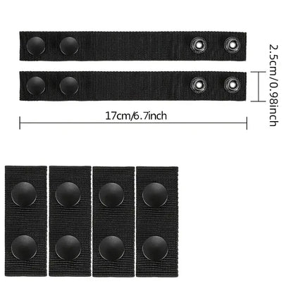 4Pcs Multi Functional Tactical Belt Double Nylon Buckle Portable Belts Accessory Equipment Outdoor Sports Accessory Fixed Buckle