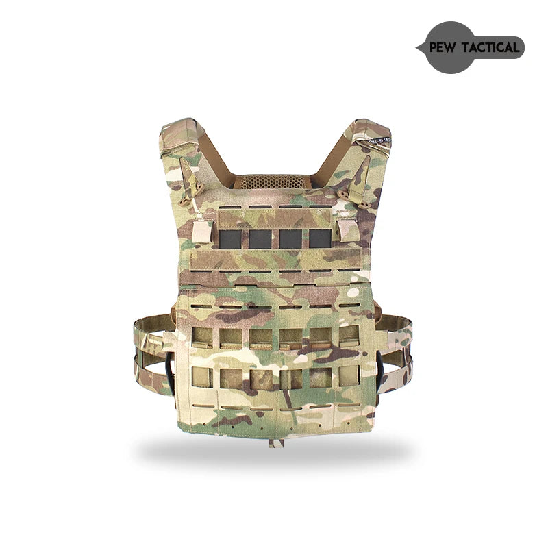 PEW TACTICAL SPC Light Weight PLATE CARRIER AIRLITE Laser Cut Molle Training Vest Airsoft VT08