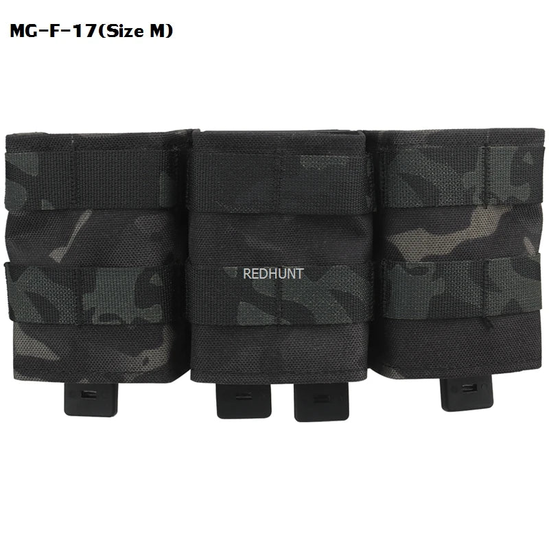 Molle Combat Bag Vest Mag Pouch Pack Fast Cartridges Clip Ammunition Carrier Ammo Holder Tactical Mag 7.62 Triple Magazine Pouch