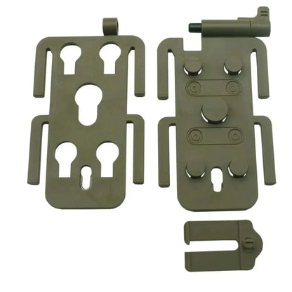 VULPO New Style Tactical Molle Attachment Plate Molle Adapter Platform For Molle Pouch Molle Mag Pouch, MOLLE Backpack and More
