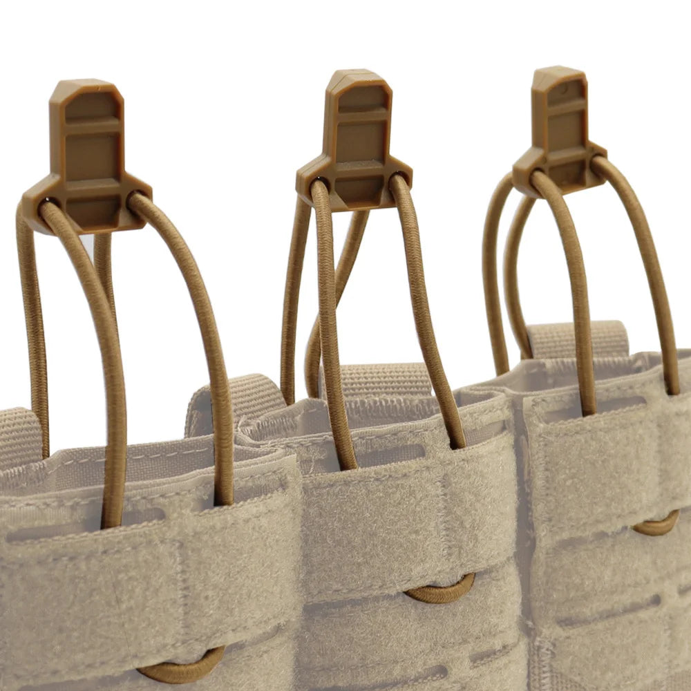 Tactical Vest SS Magazine Bag Anti Slip Rubber "T" Type Quick Mag Pull Tab Bag Elastic Rope Safety Buckle