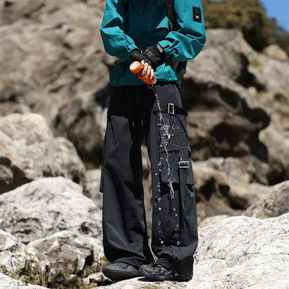 Winter Hiking Pants Men Outdoor 3 In 1 Waterproof Windproof Mountaineering Sports Trousers Warm Solid Camping Skiing Cargo Pants