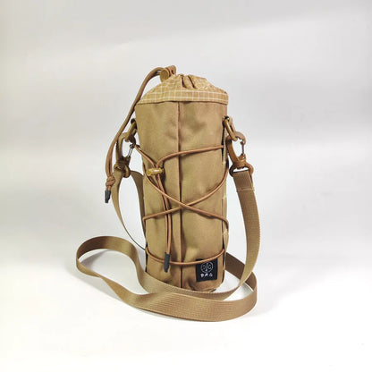 Outdoor Tactical Water Bottle Pouch Sling Bag 500D UHMWPE Fitting Adjustable Crossbody Water Bottle Holder for Hiking Camping