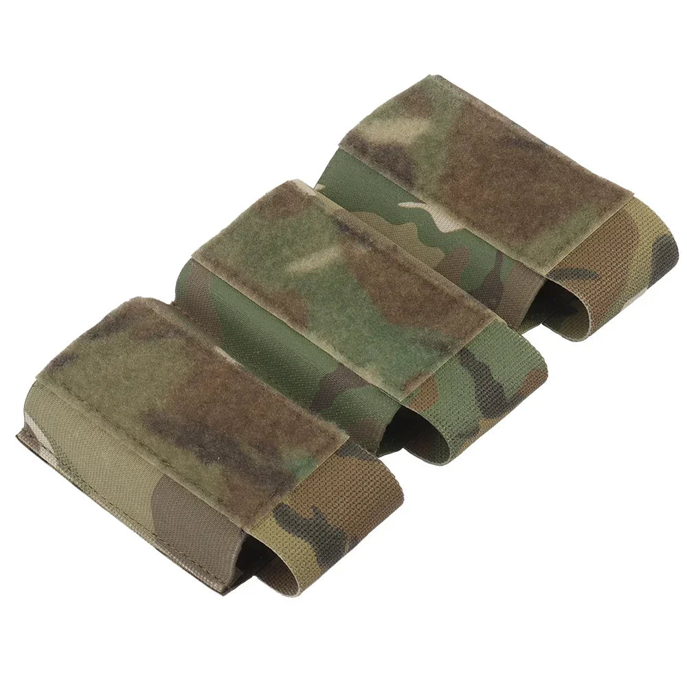 Camo 5.56/7.62 Triple Mag Pouch Elastic Hook and Loop Tactical Triple Magazine Pouch
