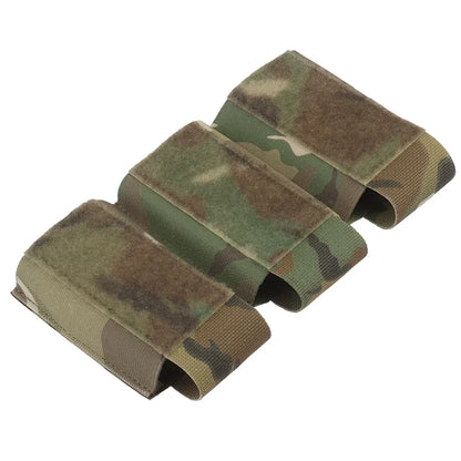 Camo 5.56/7.62 Triple Mag Pouch Elastic Hook and Loop Tactical Triple Magazine Pouch