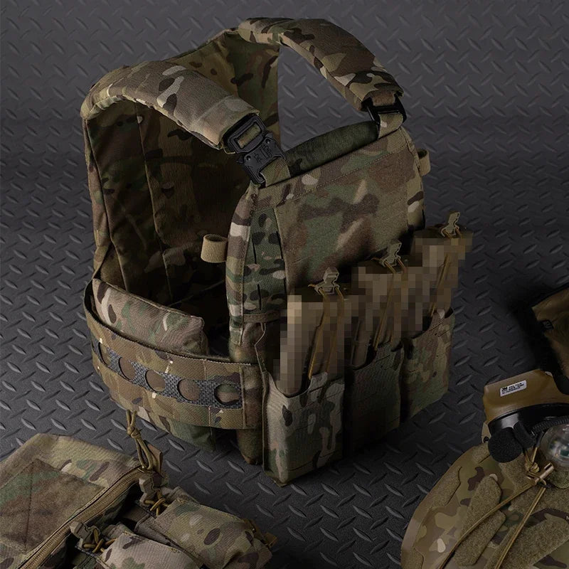 Tactical Ferro Style FCPC V5 Plate Carrier Hunting Vest with Triple Magazine Pouch for Body Armor MOLLE Airsoft Combat Equipment
