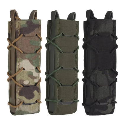 Tactical Magazine Pouch V2 Long Type For 9mm/MP5/MP7 Pistol Mag Holder Pouch Quick Release MOLLE Hunting Shooting Airsoft Gear
