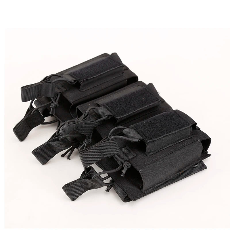 Tactical Mag Holder Triple Mag Pouch Open-Top Mag Pouches Magazine Pouches for M4 M16 AK Molle Backpack Hunting Gear