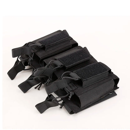 Tactical Mag Holder Triple Mag Pouch Open-Top Mag Pouches Magazine Pouches for M4 M16 AK Molle Backpack Hunting Gear