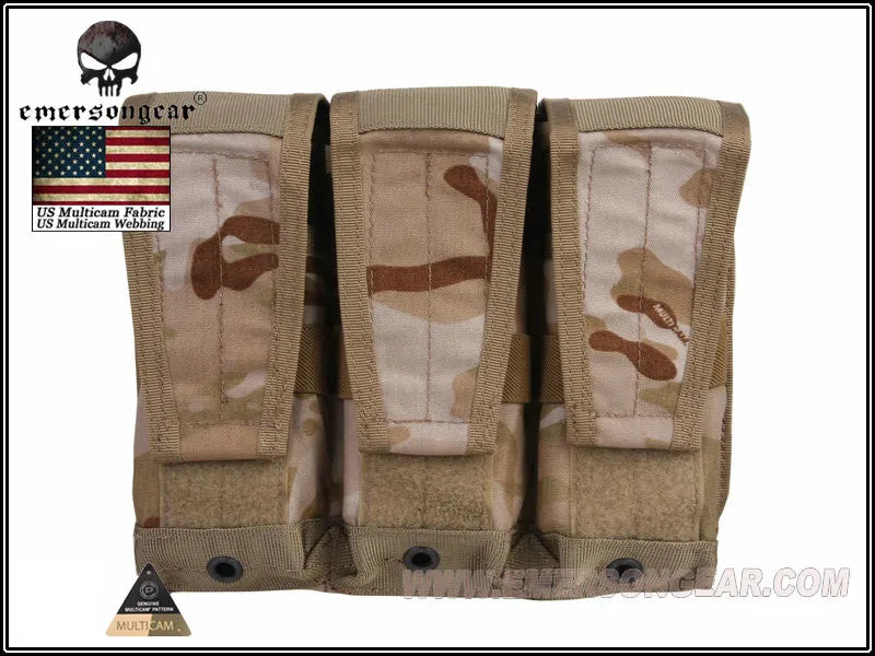 Emersongear Flap Triple Magazine Pouch Mag Storage Purposed Bag Molle System
