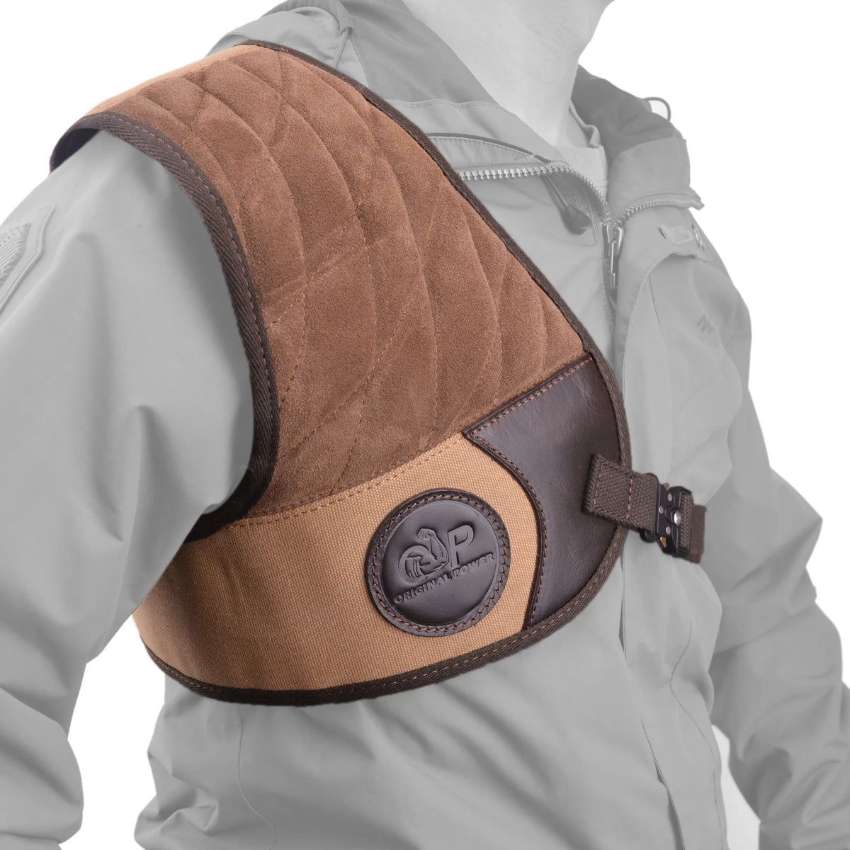 Adjustable Rifle And Shotgun Recoil Reducer Shooting Shoulder Pad Shield Leather Canvas Shirt Vest Hunting Protection