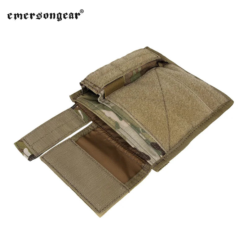 Emersongear Admin Light Map Pouch Storage Purposed Bag Pack Panel Molle Loop Hook Hiking Hunting Outdoor Nylon EM9022