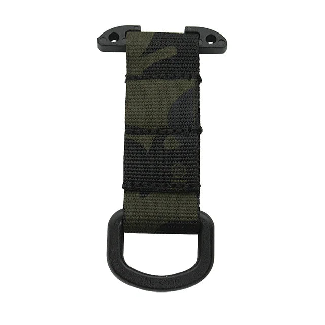 Tactical Molle Clip D Ring Hook T-mount Bar Hanging Belt Hunting Vest Plastic Carabiner Glove Clip Key Holder Battle Accessories