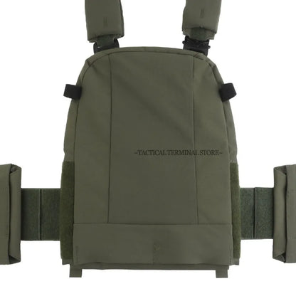 V5 FCPC Tactical Vest Ferro Plate Carrier Hunting Portable MOLLE Airsoft Triple Magazine Pouch with Zip On Back Panel Banger