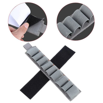 Tactical 9 Rounds 12GA Shotgun Shell Holder Hook&Loop Rifle Ammo Organizer Pouch for Hunting Shooting Airsoft EDC Tools Storage