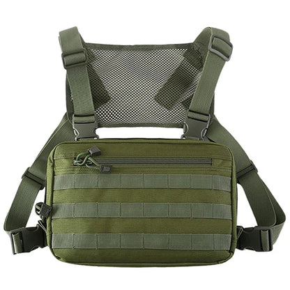 Tactical Vest Recon Kit Bag Casual Function Chest Rig Pack Outdoor Travel Cycling Airsoft Hunting Chest Bags EDC Carry Pouches