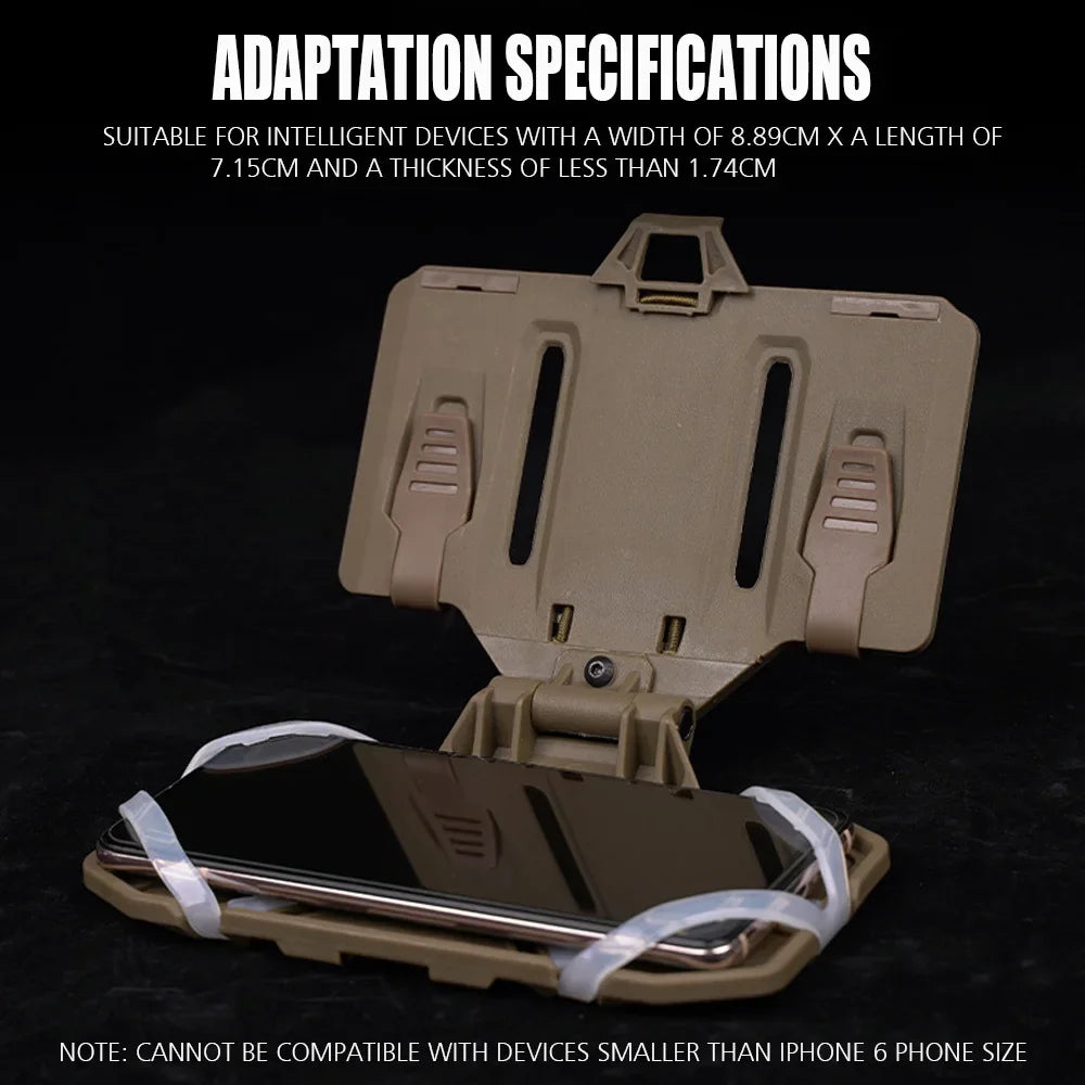 Outdoor Tactical MOLLE Folding Navigation Board Airsoft Map Case Admin Panel Mobile Phone Holder Hunting Vest Accessories
