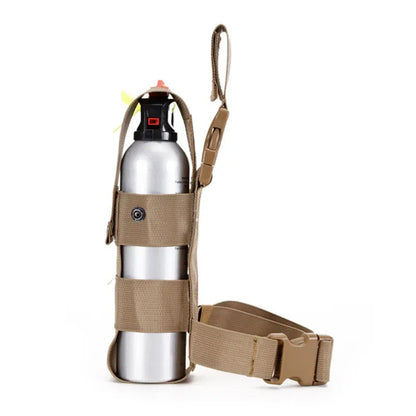 Drop Leg Water Bottle Holster Pepper Spray Holder Adjustable Thigh Pepper Spray Pouch Open Top MK9 Thigh Pouch for Left/Right