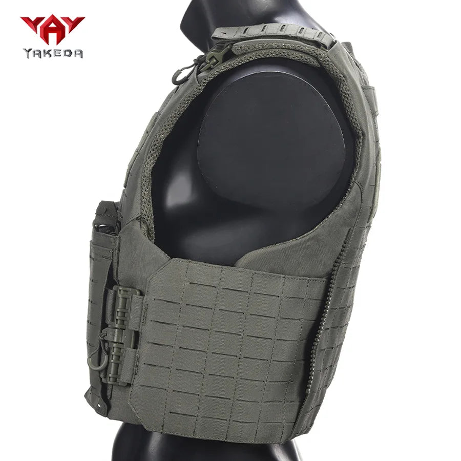 YAKEDA oversized hidden triple equipment bag hunting vest laser cutting technology tear resistant and wear-resistant material