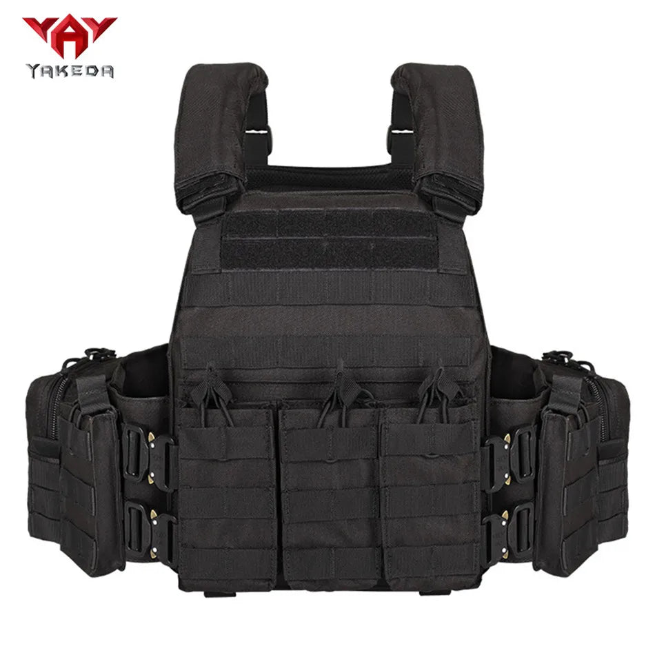 YALEDA 600D Wear-resistant Tactical Vest Training Combat Equipment Quick Release Breathable With Magazine Clip Bag Medical Pouch