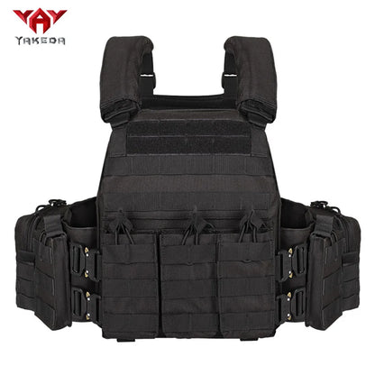 YALEDA 600D Wear-resistant Tactical Vest Training Combat Equipment Quick Release Breathable With Magazine Clip Bag Medical Pouch