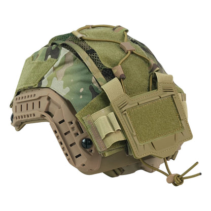 BOOIU Tactical Helmet Cloth with Battery Pouch for Helmet Outdoor Sport Hunting 500D Nylon CS Airsoft Helmet Cover Battery Pack
