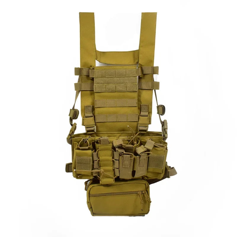 Multicam Black Tactical Camouflage Hunting Combat Crossfit  D3CR Chest Rig Vest For Outdoor Military Paintball Airsoft War Game