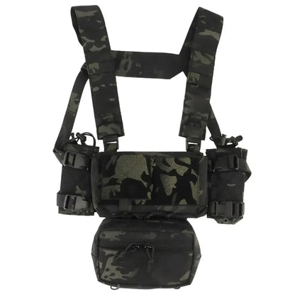 MK4 Micro Gear Chest Rig Bags for W/ 5.56 Mag Pouch Plate Carrier Chaleco Tactico Camouflage Close Combat Airsoft