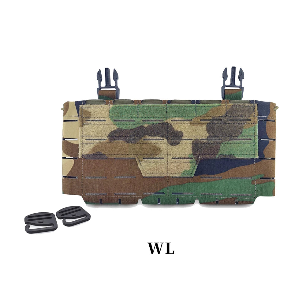 New Tactical Chest Hanging Main Body Front Panel Bag for ARC Placard V4 Vest Triple 5.56 Magazine Storage Pouch