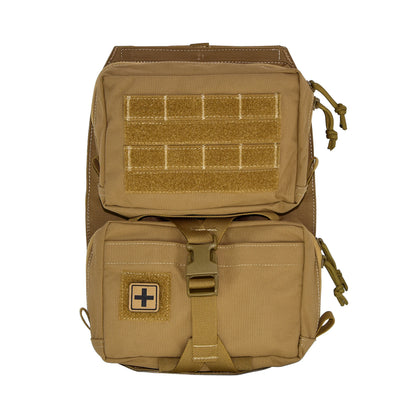 Tactical Vest Backboard Bag for Plate Carrier Quick Release Molle Detachable General Purpose Pouch Airsoft Huting Accessory