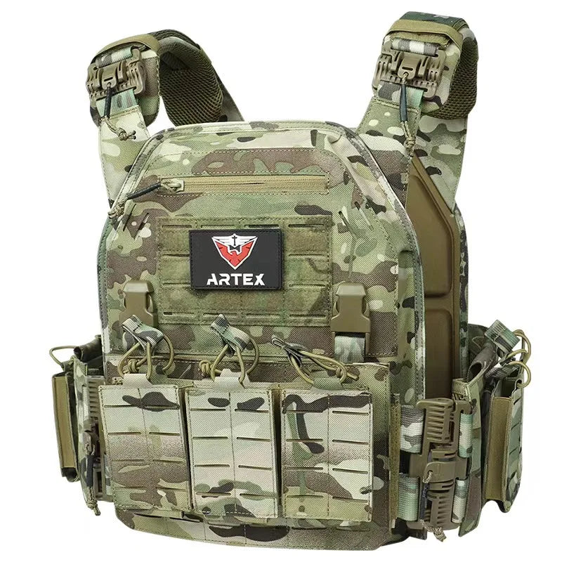 Tactical Vest Outdoor Hunting Plate Carrier Protective Adjustable Vest Airsoft Carrier Combat Equipment