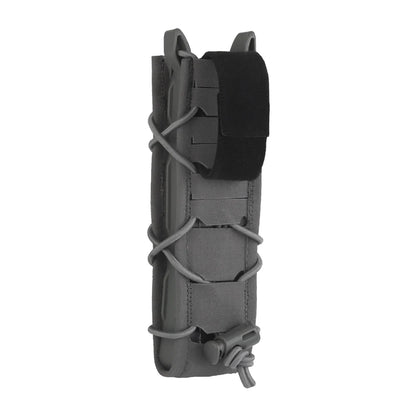 Tiger V2 Long Single Magazine Pouch Quick Release MOLLE Hook-Loop Clip Mag Carrier Holder Extended Mag MP5 MP7 MP9 UMP45 MPX