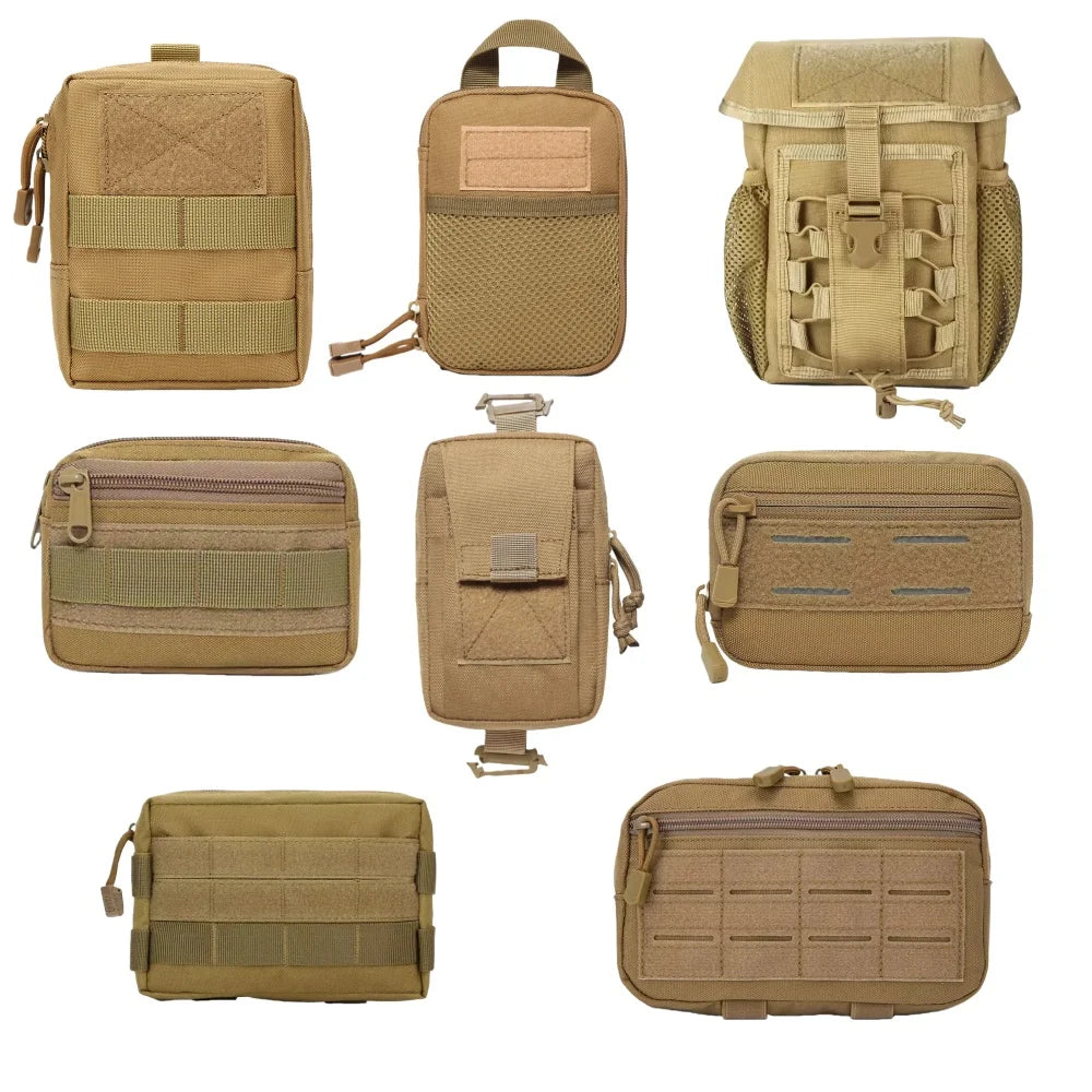 IFAK EDC Bag Tactical Molle Admin Pouch Waist Bag Hunting Vest Emergency Tool Kit Outdoor First Aid Kit Camping Survival Bag