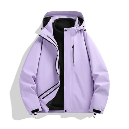 CHRLCK Unisex Hiking 3IN1 Jacket Waterproof Camping Trekking Fishing Oilproof Jackets Outdoor Sport Windbreaker Autumn Winter