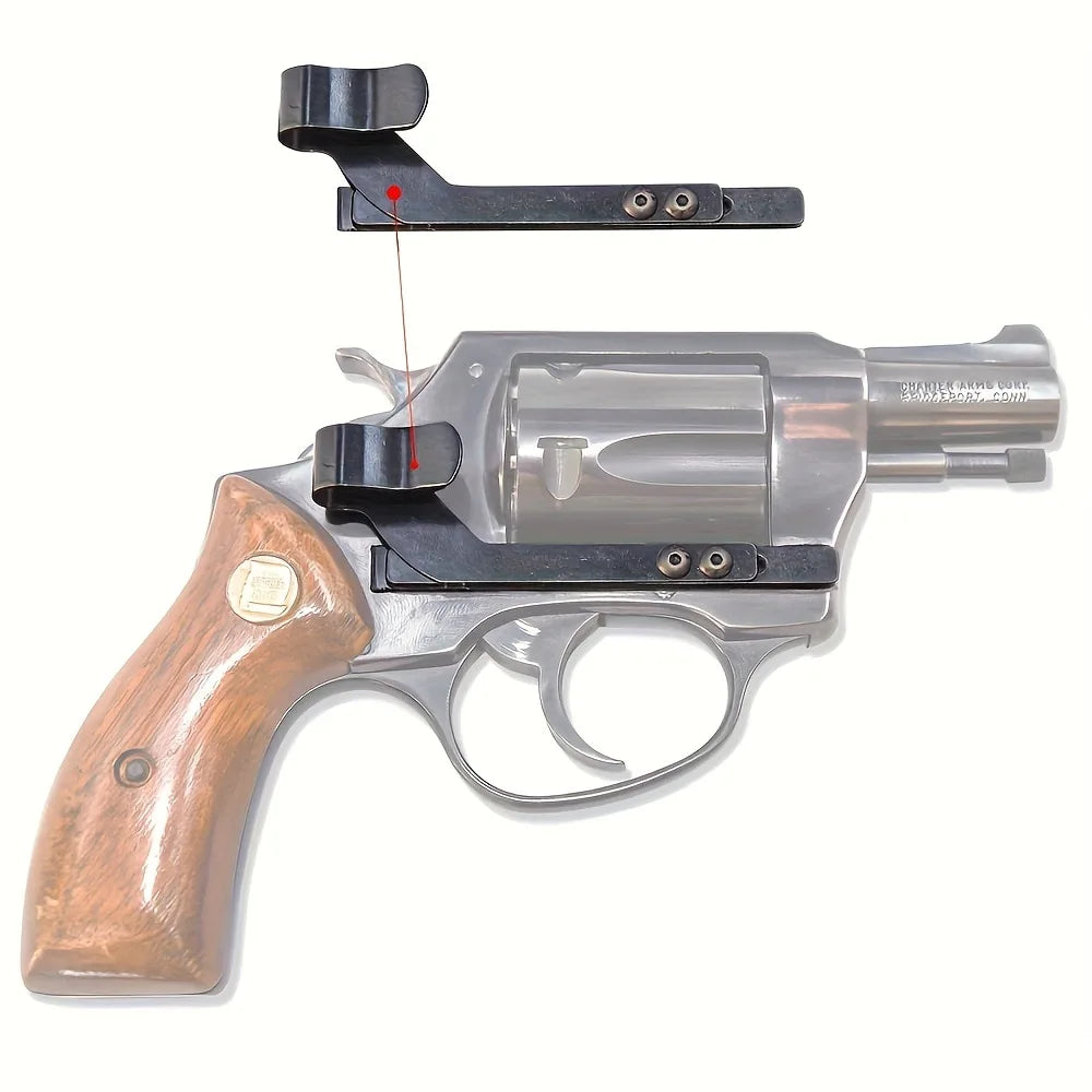 Universal Gun Belt Clip for Revolvers, Minimalist Inside Waistband Concealed Carrying for IWB Holster Clip, Ambidextrous Design