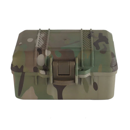 Plastic Toolbox Portable Outdoor Airsoft Hunting Flashlight Storage Box Shockproof Instrument Case Safety Protective Equipment