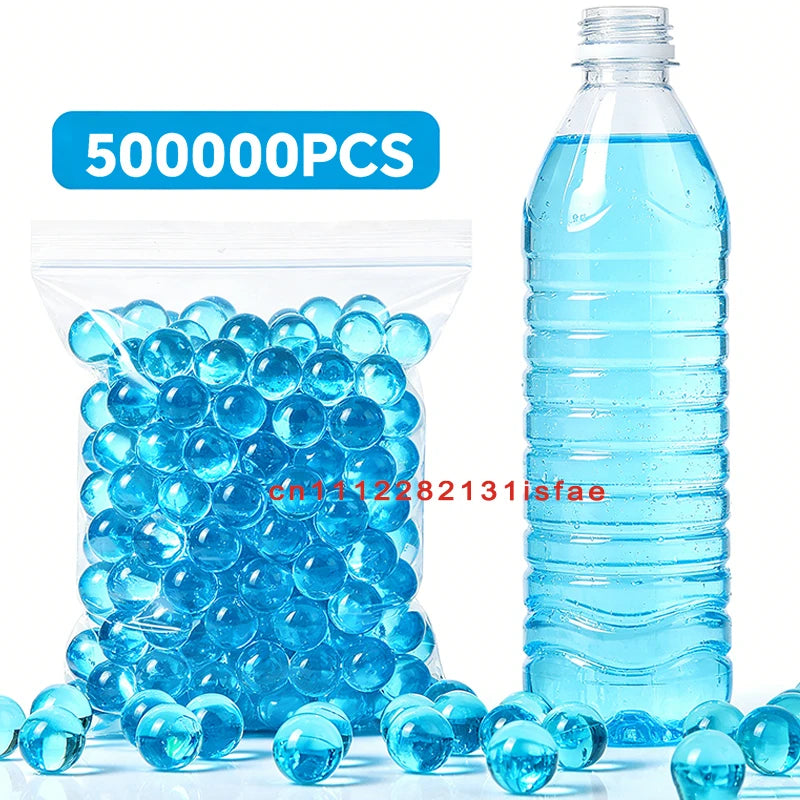S2-Super Tough Squeezeproof Frosted Transparent EVA Pellets Uniform Full 50000Pcs 7-8mm 14+ Adult Wargame Spare Ammo