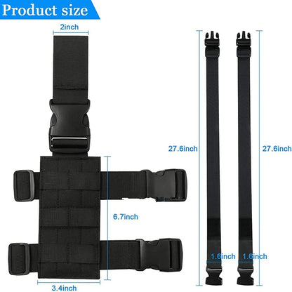 Adjustable Tactical MOLLE Drop Leg Thigh Platform Universal Holster For Hunting Paintball Outdoor Gear