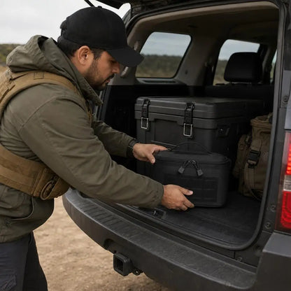 Portable Rifle Cartridge Bag Pistol Ammo Pouches Tactical Ammunition Box Bullet Storage Case for Outdoor Hunting EDC Handbag