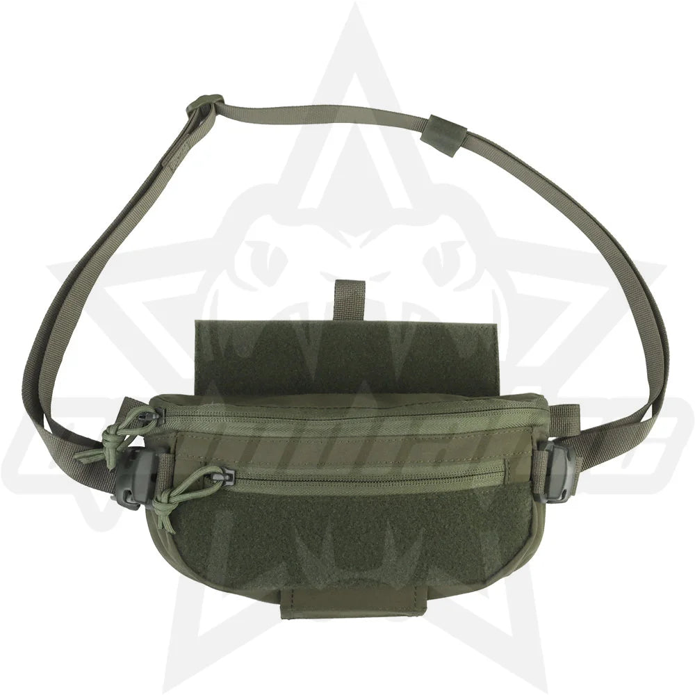 OphidianTac Dual-Purpose Drop Bag Multifunctional Fanny Pocket Hunting Tourniquet Medical Tools Storage Bag Vest Chest Rig