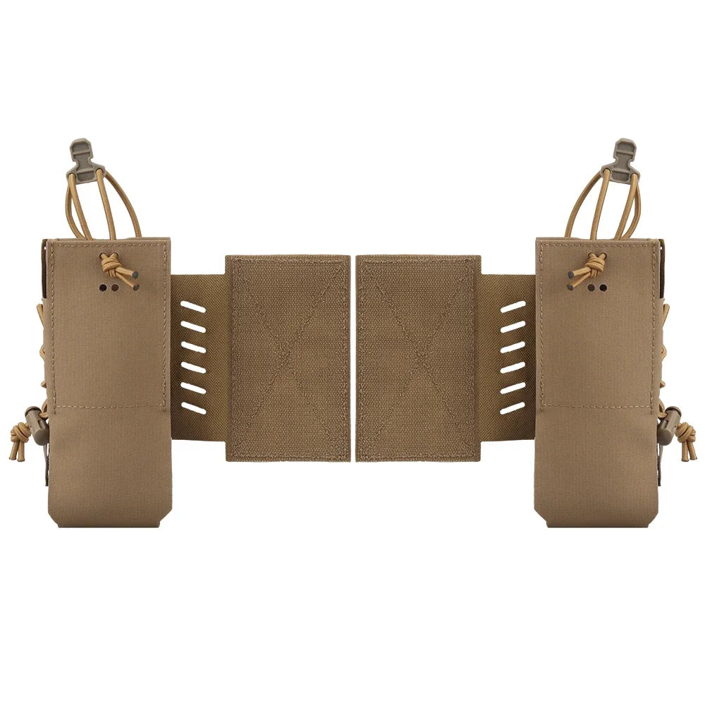 2pcs Tactical Radio Pouch Holster Compatible with AN/PRC 148 152 163 and Similar Size Radio Equipment Molle System Accessories