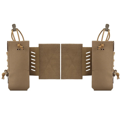 2pcs Tactical Radio Pouch Holster Compatible with AN/PRC 148 152 163 and Similar Size Radio Equipment Molle System Accessories