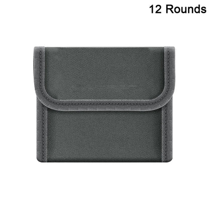 12/14 Rounds Tactical Rifle Ammo Pouch Buttstock Shell Holder Cartridge Carrier Utility Bullet Bandolier Carrier for .223/.30Cal