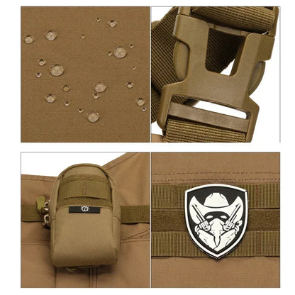 Unisex Tactical Vest Apron Pinafore Camouflage Technician Mechanic Sleeveless Apron Combat Gear Multi-pocket Apron
