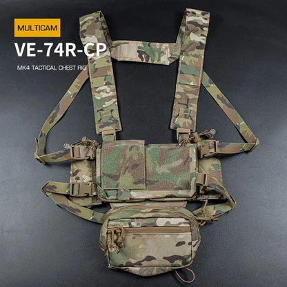 WOSPORT Tactical Vest Chest-mounted With Built-in Quick-release Sleeve MK4 Expansion Mount Breathable Quick-release Camouflage