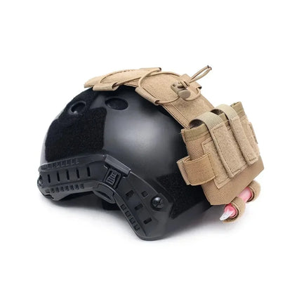 Tactical Helmet Battery Pouch MK2 - NVG Counterweight Pack with Hook & Loop, Molle-Compatible Airsoft, Durable Nylon Organizer