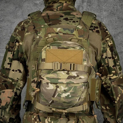 Outdoor Tactical Vest Backpack 1000D Nylon Waterproof Hiking Backpack MOLLE Accessory Sports Backpack Bags for Camping Hunting